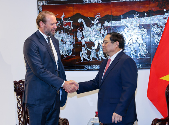 Prime Minister Pham Minh Chinh received leaders of Pacifico Energy Group